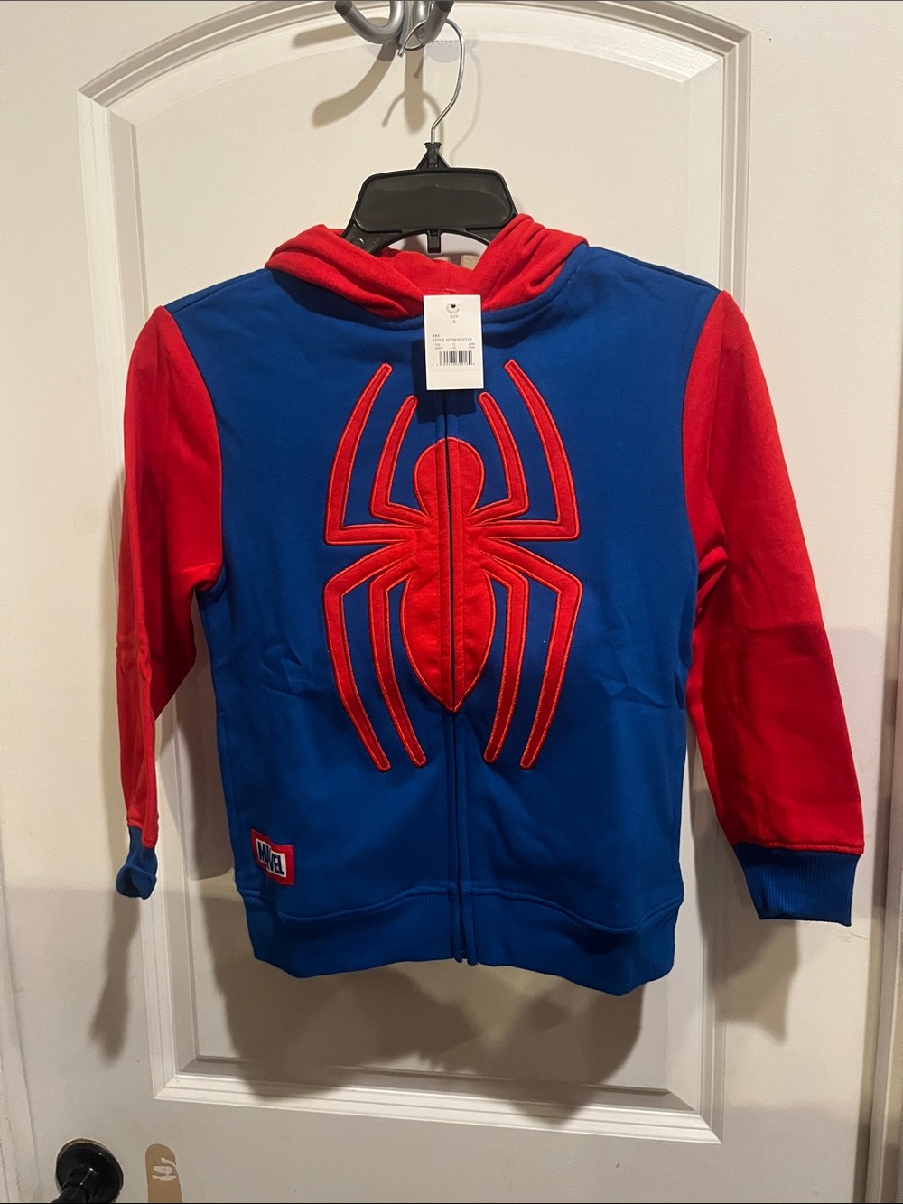 Marvel Blue & Red Spider-Man Kids Hoodie Jacket